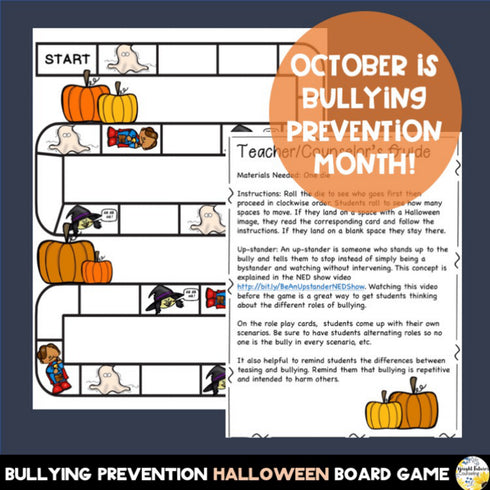 October Counseling Bundle - Bullying Prevention Month + Fall Coping Strategies